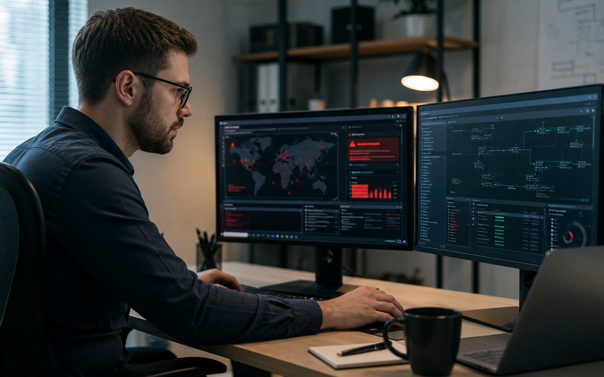 Post-incident cybersecurity hardening for a small business in Northern Virginia.