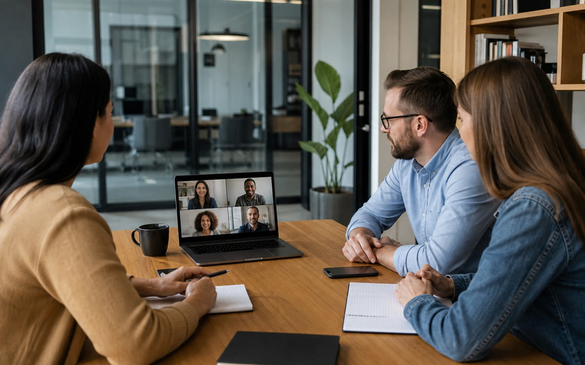 Google Meet video conferencing setup for hybrid teams in Washington DC and Northern Virginia.