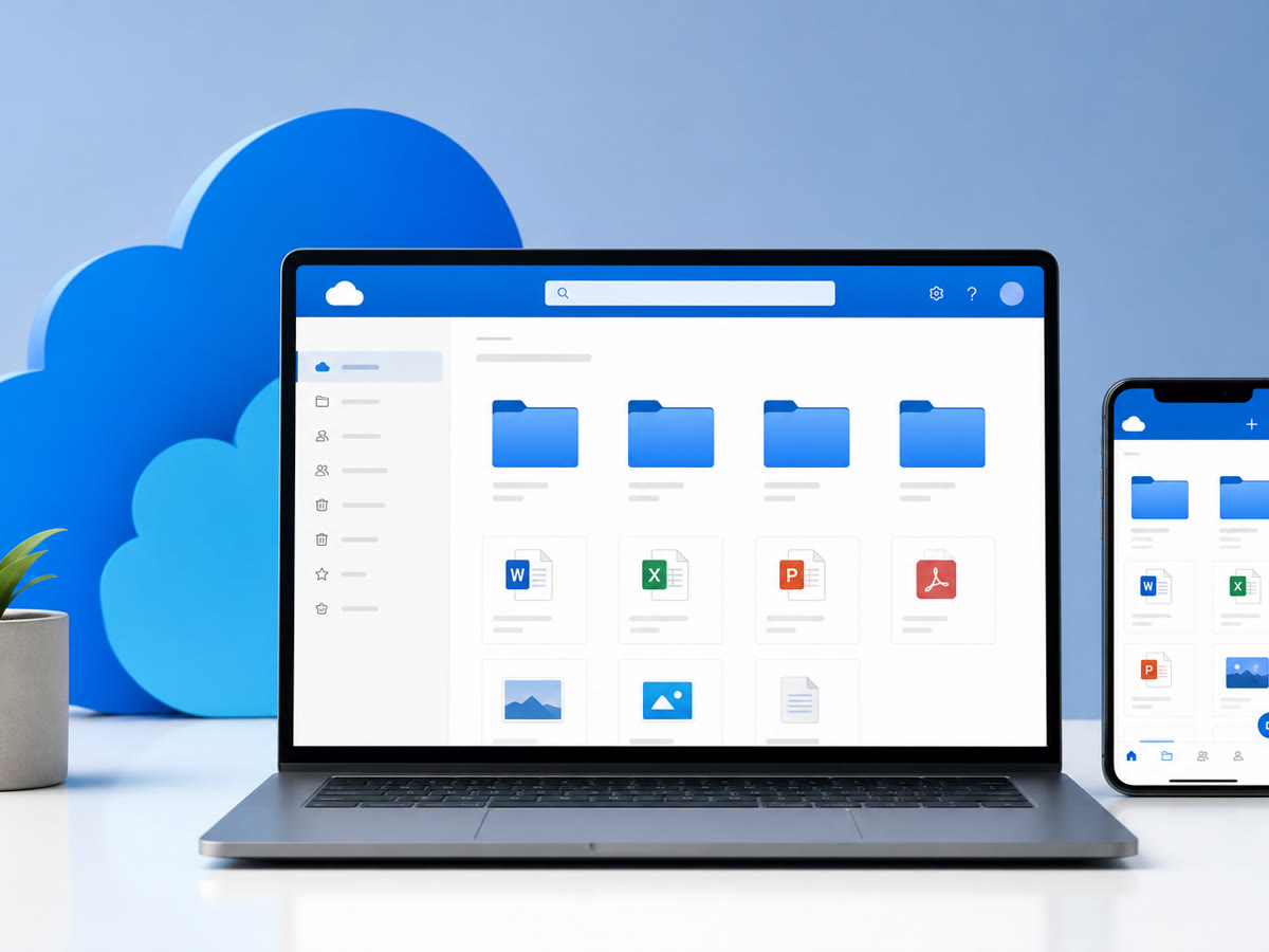 Microsoft OneDrive cloud file sync for DMV small business teams.