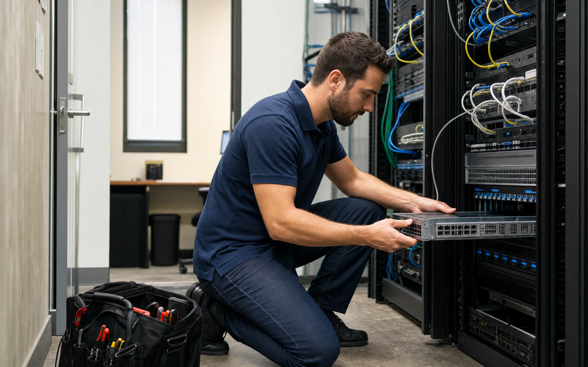 On-site IT technician supporting a small business office in Northern Virginia.
