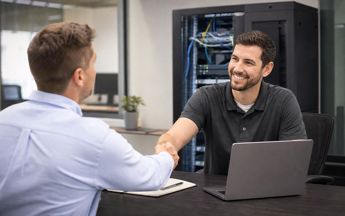 Small business replacing break-fix IT support with managed services in the DMV.