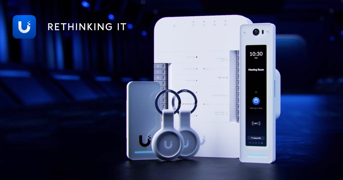 UniFi Access door readers and control — official Ubiquiti product photography.