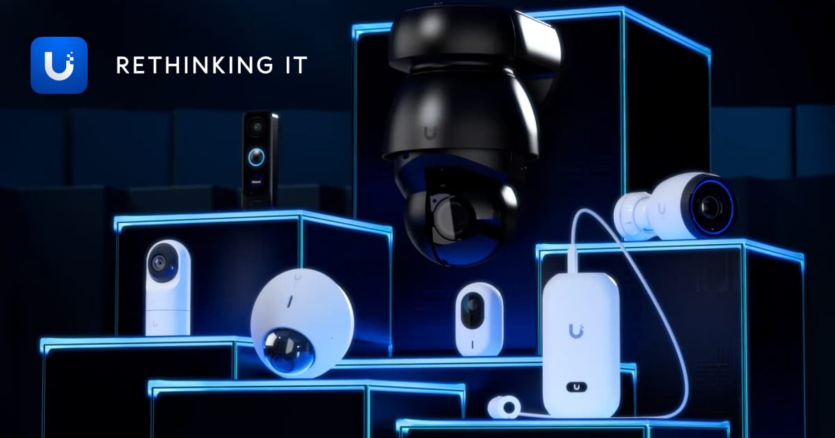 UniFi Protect security cameras — official Ubiquiti product photography.